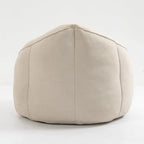 Fauteuil d'appoint moderne beige en microfibre 40 avec ottoman