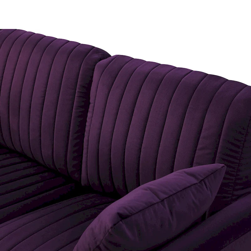 Fauteuil d'appoint en velours pour salon, lot de 2