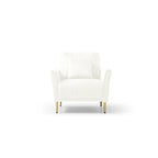Fauteuil d'appoint en velours pour salon, lot de 2