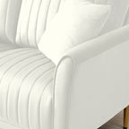 Fauteuil d'appoint en velours pour salon, lot de 2