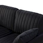 Fauteuil d'appoint en velours pour salon, lot de 2