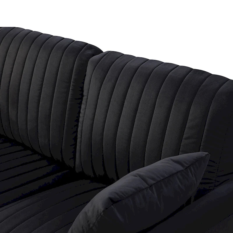 Fauteuil d'appoint en velours pour salon, lot de 2