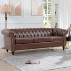 Canapé Chesterfield 3 places moderne Mid-Century 213 cm