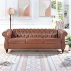 Canapé Chesterfield 3 places moderne Mid-Century 213 cm