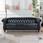 Canapé Chesterfield 3 places moderne Mid-Century 213 cm