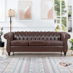 Canapé Chesterfield 3 places moderne Mid-Century 213 cm