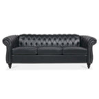 Canapé Chesterfield 3 places moderne Mid-Century 213 cm