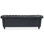Canapé Chesterfield 3 places moderne Mid-Century 213 cm