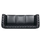 Canapé Chesterfield 3 places moderne Mid-Century 213 cm
