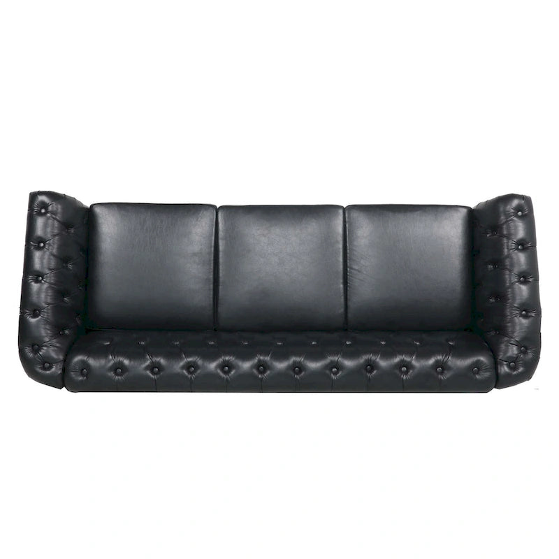 Canapé Chesterfield 3 places moderne Mid-Century 213 cm