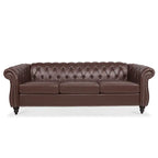 Canapé Chesterfield 3 places moderne Mid-Century 213 cm