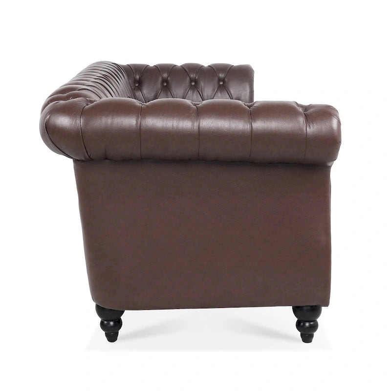 Canapé Chesterfield 3 places moderne Mid-Century 213 cm