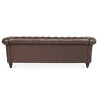 Canapé Chesterfield 3 places moderne Mid-Century 213 cm