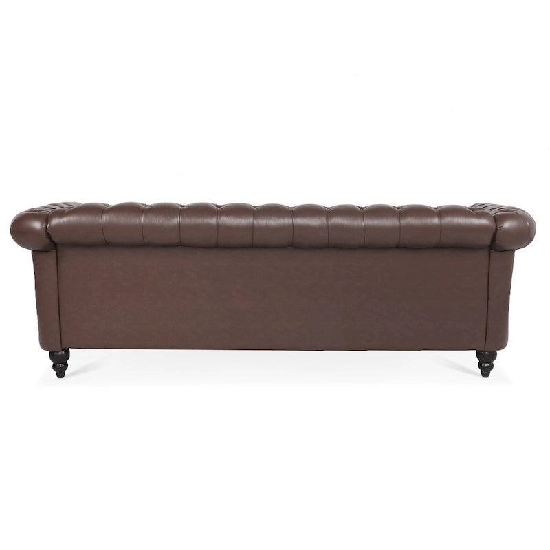 Canapé Chesterfield 3 places moderne Mid-Century 213 cm