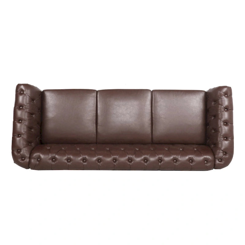 Canapé Chesterfield 3 places moderne Mid-Century 213 cm