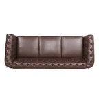 Canapé Chesterfield 3 places moderne Mid-Century 213 cm