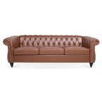 Canapé Chesterfield 3 places moderne Mid-Century 213 cm