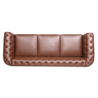 Canapé Chesterfield 3 places moderne Mid-Century 213 cm