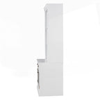 Bibliothèque haute polyvalente avec éclairage LED et plusieurs options de rangement pour la maison