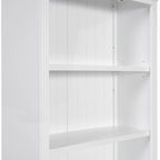 Bibliothèque haute polyvalente avec éclairage LED et plusieurs options de rangement pour la maison