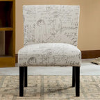 Fauteuil d'appoint rembourré blanc de 64,7 cm