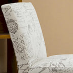 Fauteuil d'appoint rembourré blanc de 64,7 cm