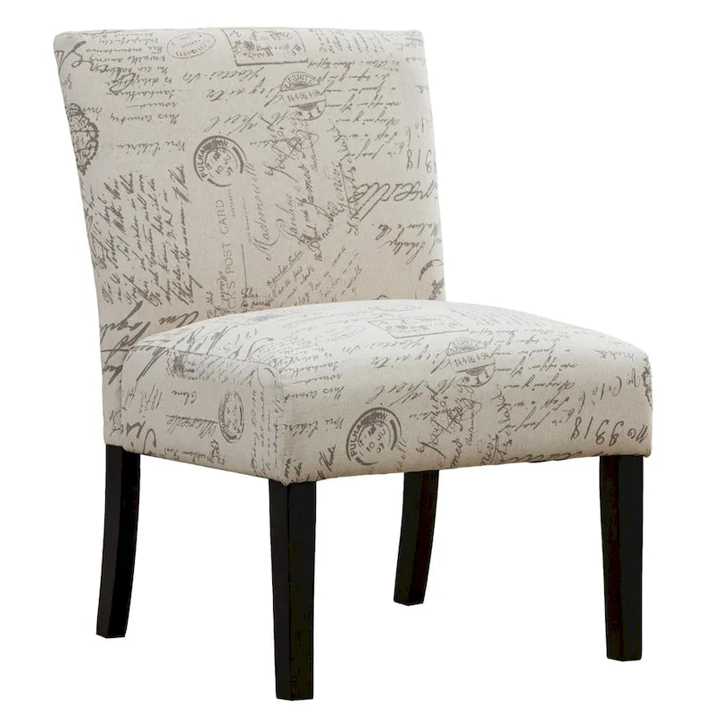 Fauteuil d'appoint rembourré blanc de 64,7 cm