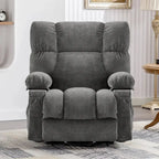 Fauteuil inclinable électrique releveur bleu avec chauffage, massage et ports USB
