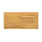 Commode verticale à 5 tiroirs en bois massif avec poignée métallique pour chambre à coucher, salon