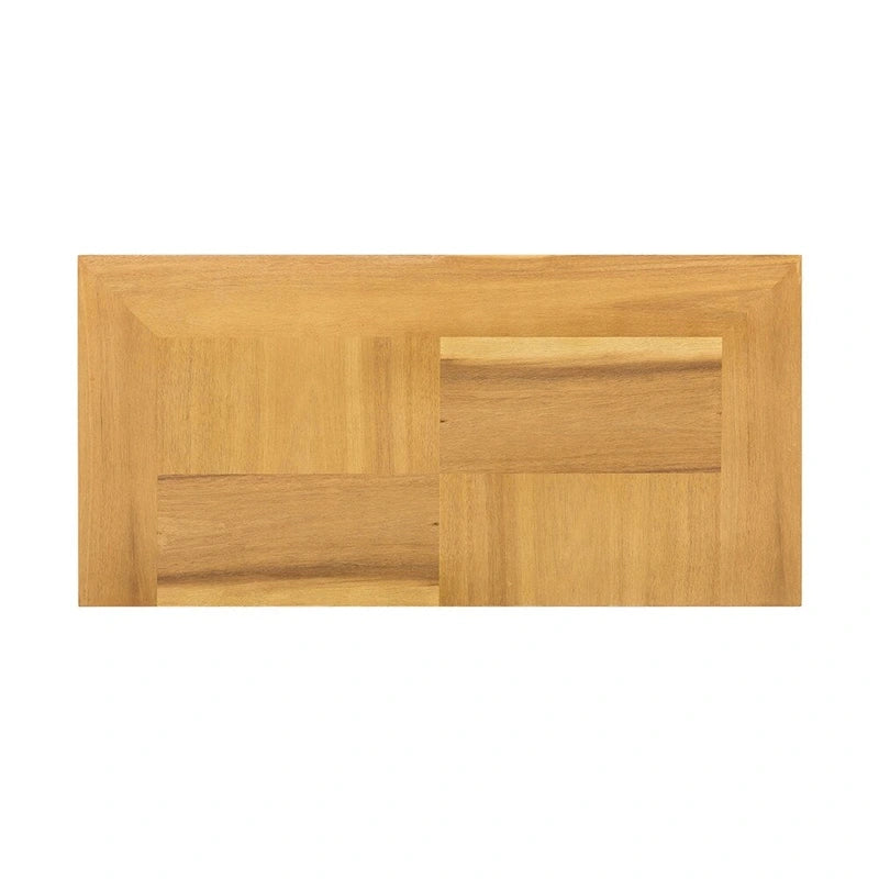 Commode verticale à 5 tiroirs en bois massif avec poignée métallique pour chambre à coucher, salon