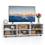 Meuble TV pour téléviseur 50 pouces, meuble TV 42" avec 3 étagères réglables