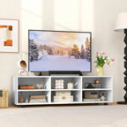 Meuble TV pour téléviseur 50 pouces, meuble TV 42" avec 3 étagères réglables