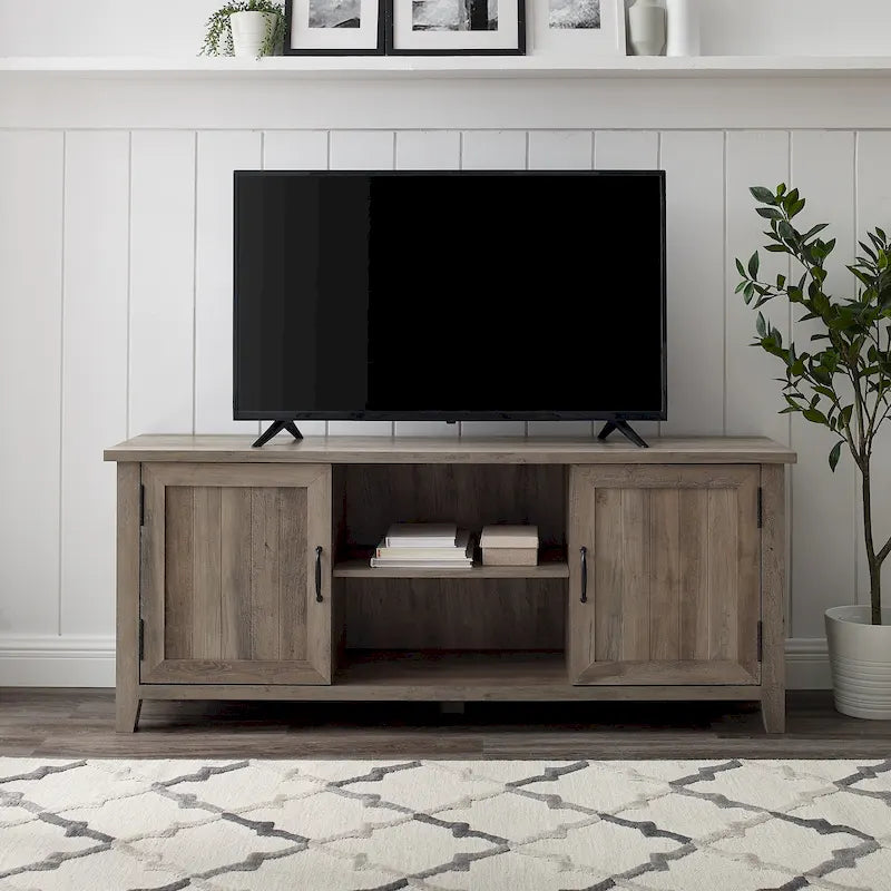 Meuble TV rainuré de 58 pouces