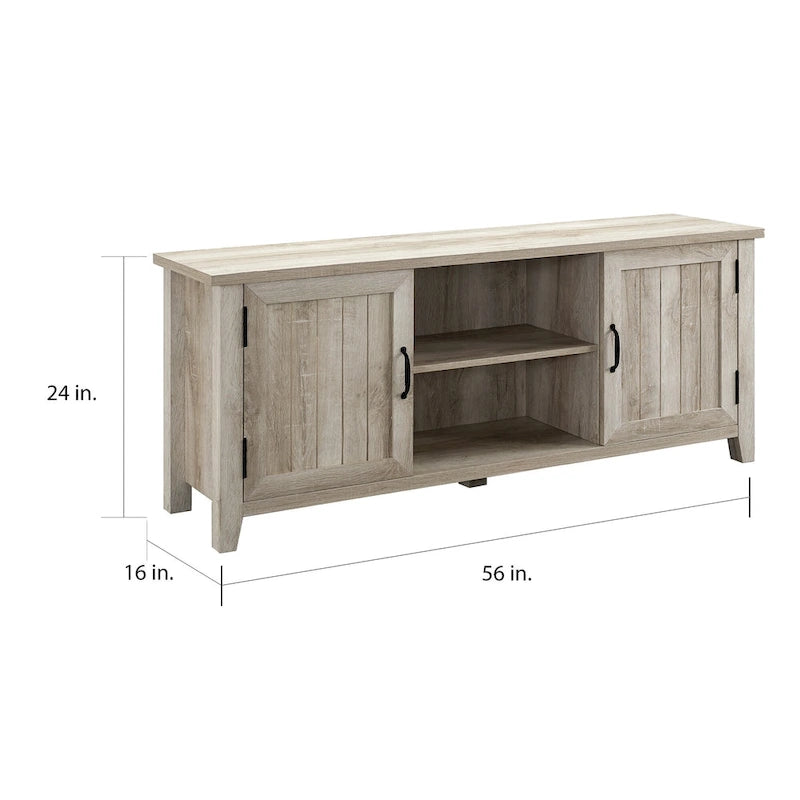 Meuble TV rainuré de 58 pouces