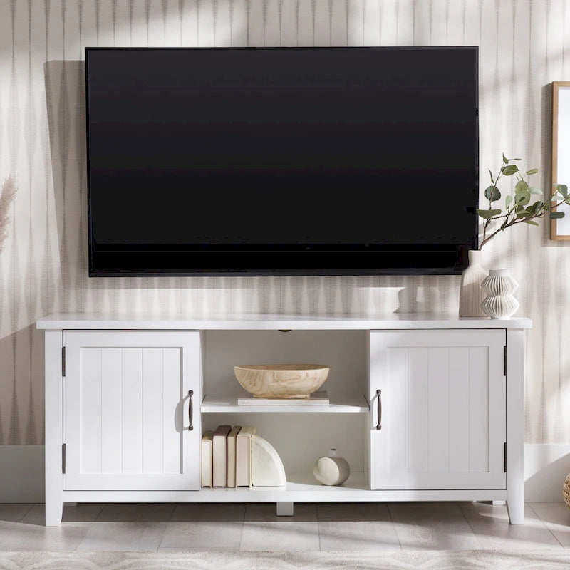 Meuble TV rainuré de 58 pouces