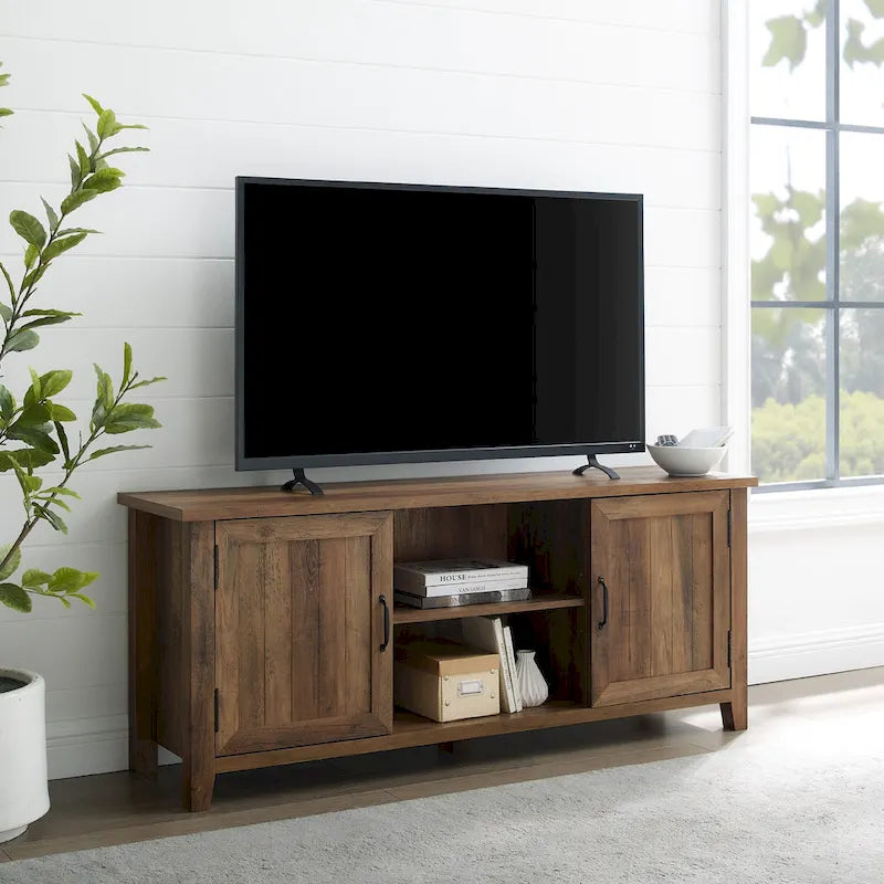 Meuble TV rainuré de 58 pouces