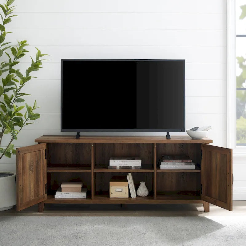 Meuble TV rainuré de 58 pouces