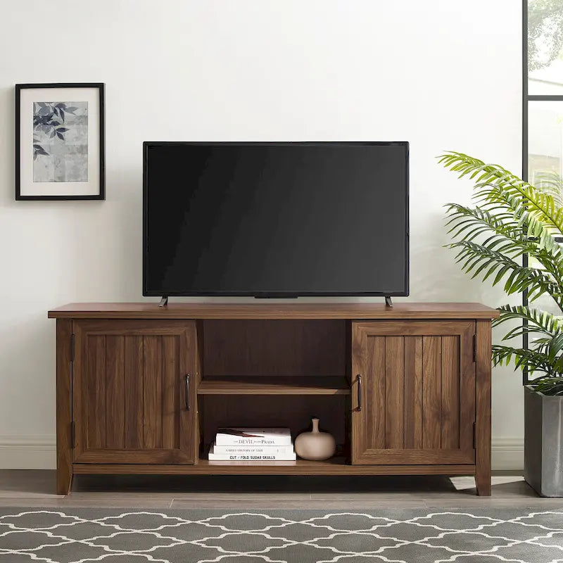 Meuble TV rainuré de 58 pouces