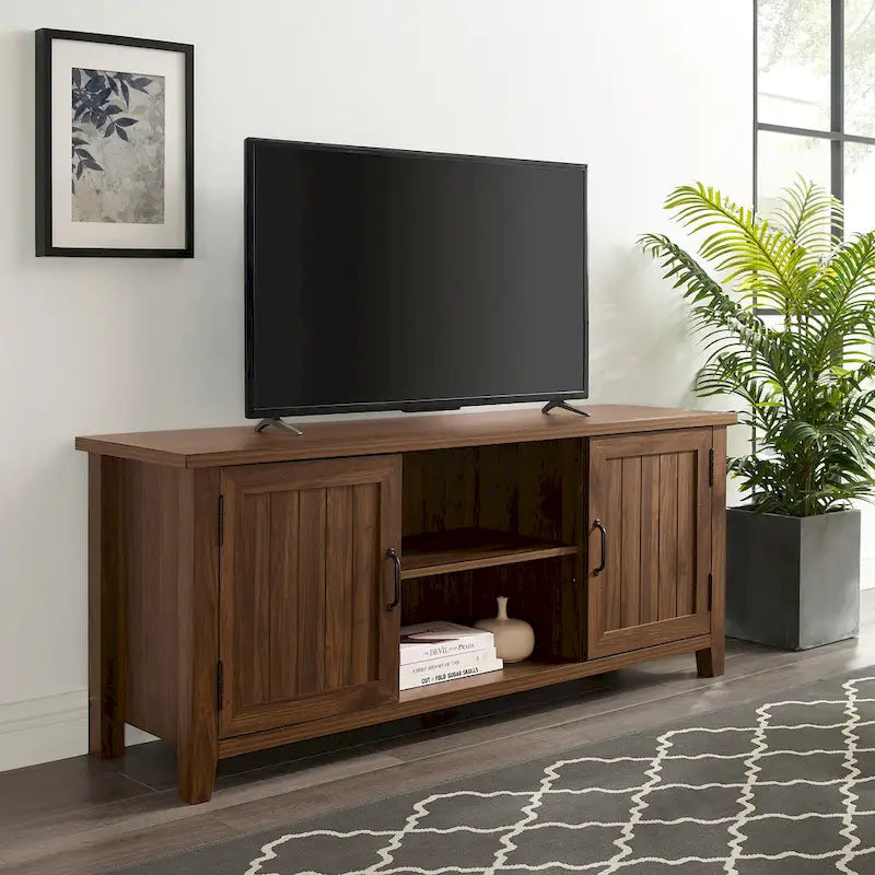 Meuble TV rainuré de 58 pouces