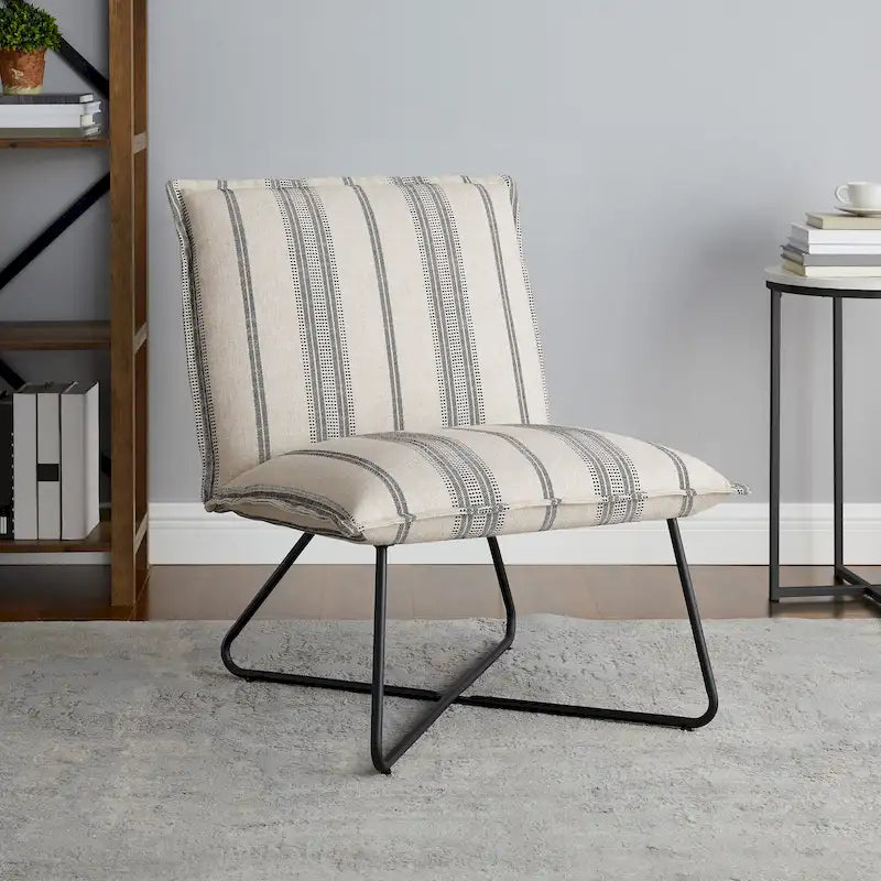 Fauteuil d'appoint capitonné