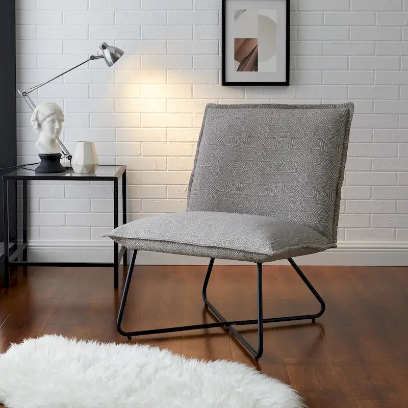 Fauteuil d'appoint capitonné
