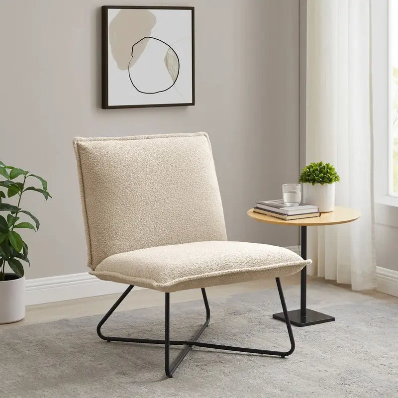 Fauteuil d'appoint capitonné