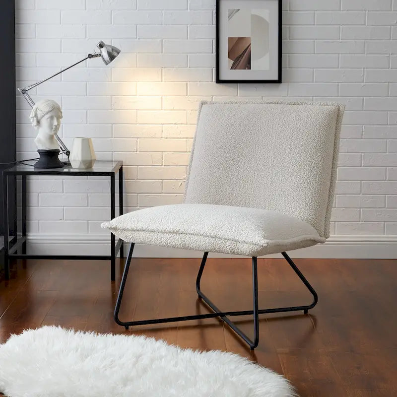 Fauteuil d'appoint capitonné