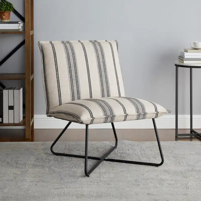 Fauteuil d'appoint capitonné