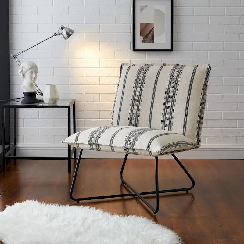 Fauteuil d'appoint capitonné