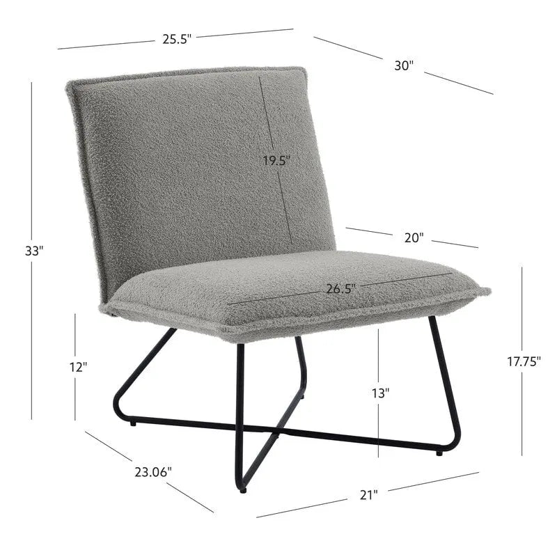 Fauteuil d'appoint capitonné