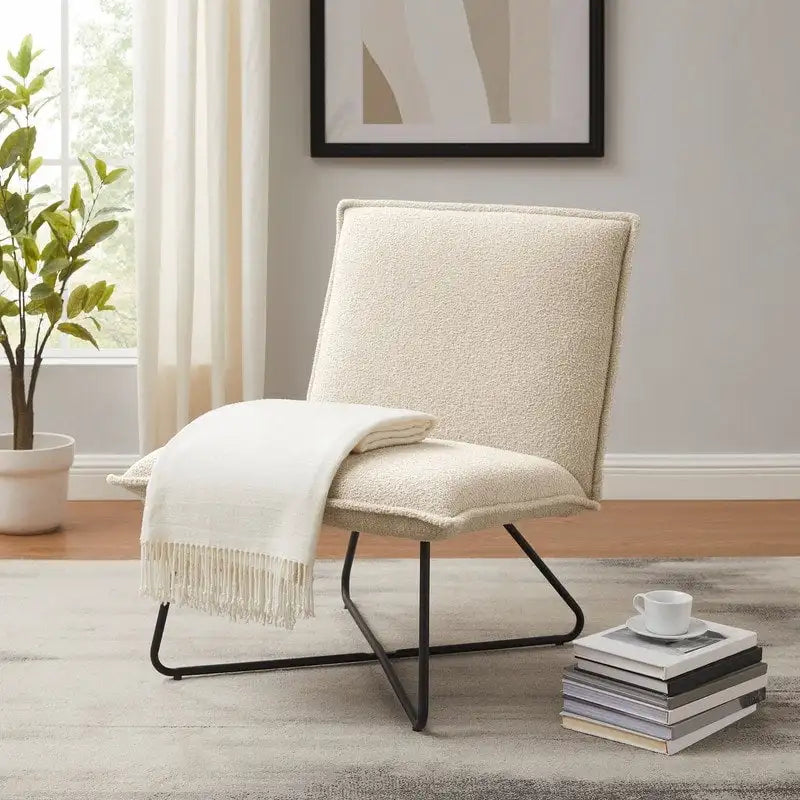 Fauteuil d'appoint capitonné