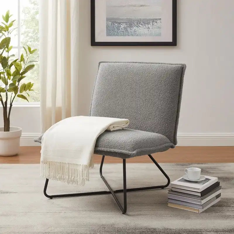 Fauteuil d'appoint capitonné