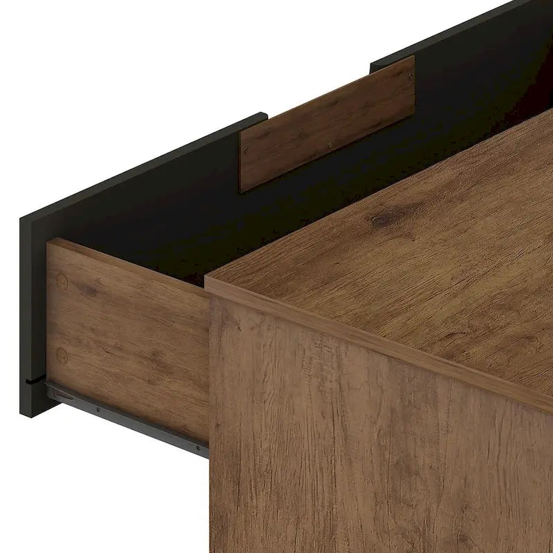 Commode basse à 6 tiroirs avec pieds en métal