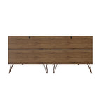 Commode basse à 6 tiroirs avec pieds en métal